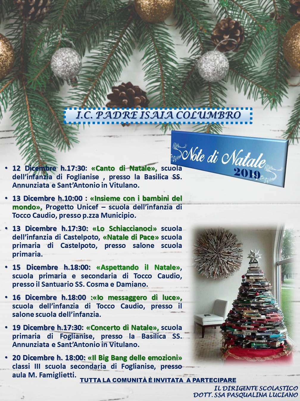 Poesie Di Natale Scuola Primaria Classe Quinta.Eventi E Attivita Didattiche Website Www Icpadreisaia Edu It